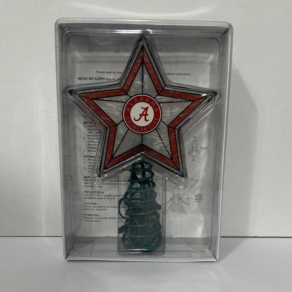 Alabama Crimson Tide Star Tree Topper